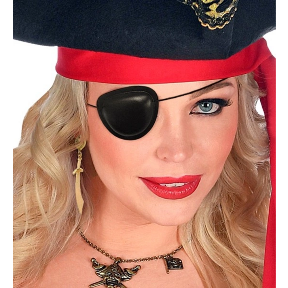 PIRATE SET  (eye-patch, earring) 3 styles ass.