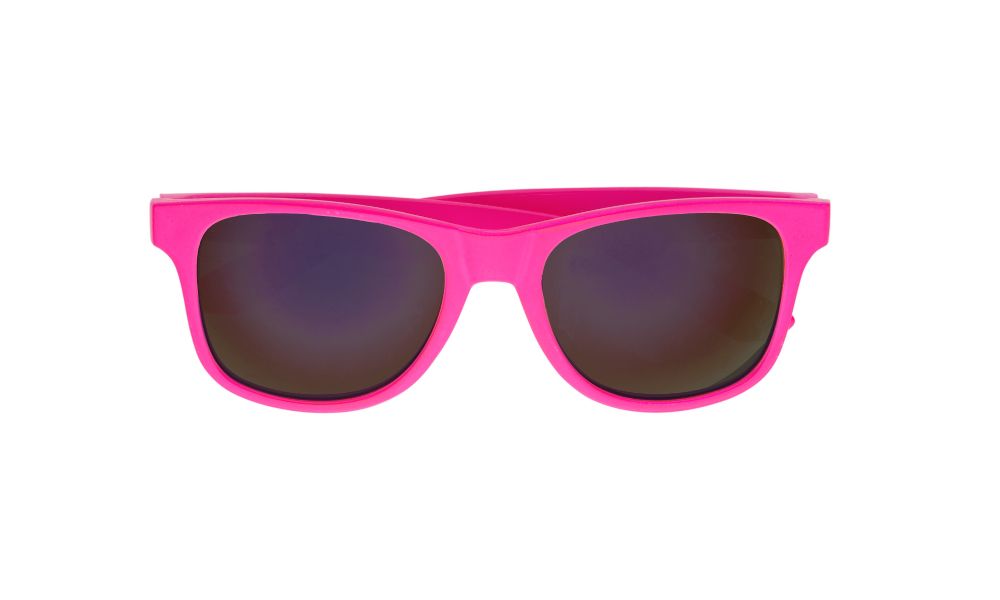 Pk 12 80's PINK WAYFARER NEON GLASSES WITH REVO L