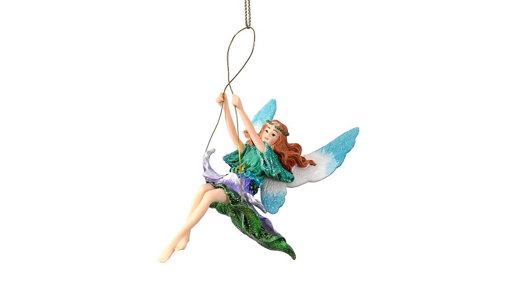 6/48-11cm Polyresin fairy xmas orn