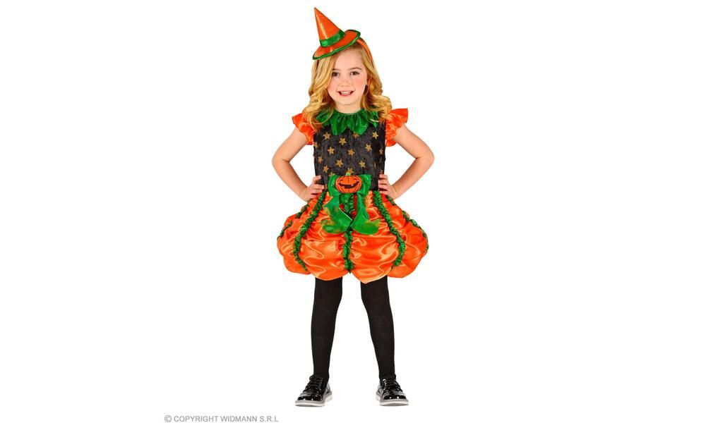 "PUMPKIN WITCH" (dress. mini hat)