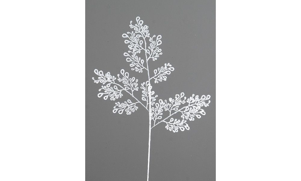 24/240-76cm White glittered branch