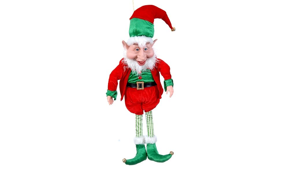 1/2-90cm Green/red fat elf