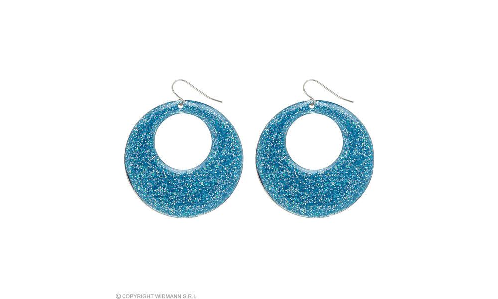 Pair of AZURE GLITTER EARRINGS