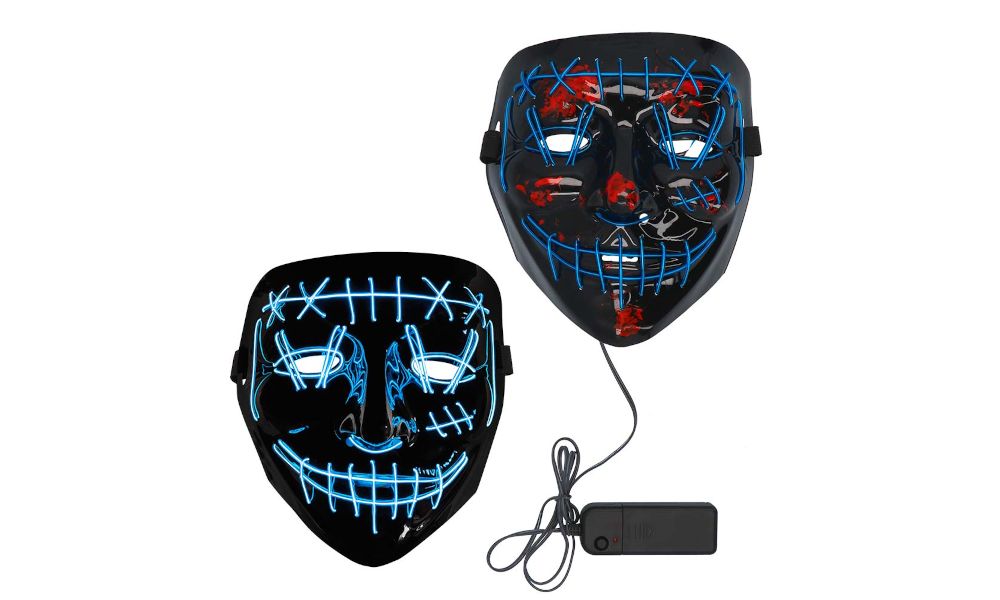 LED mask Killer smile blue