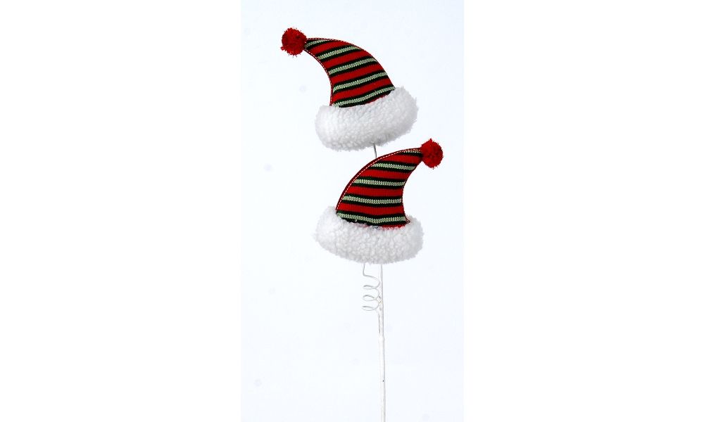 6/72-77cm Red green hats on stick