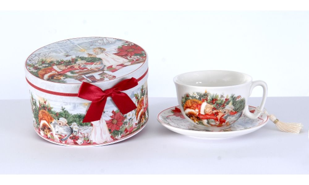 6/24-16,2cm Cappuccino cup and saucer in a gift box