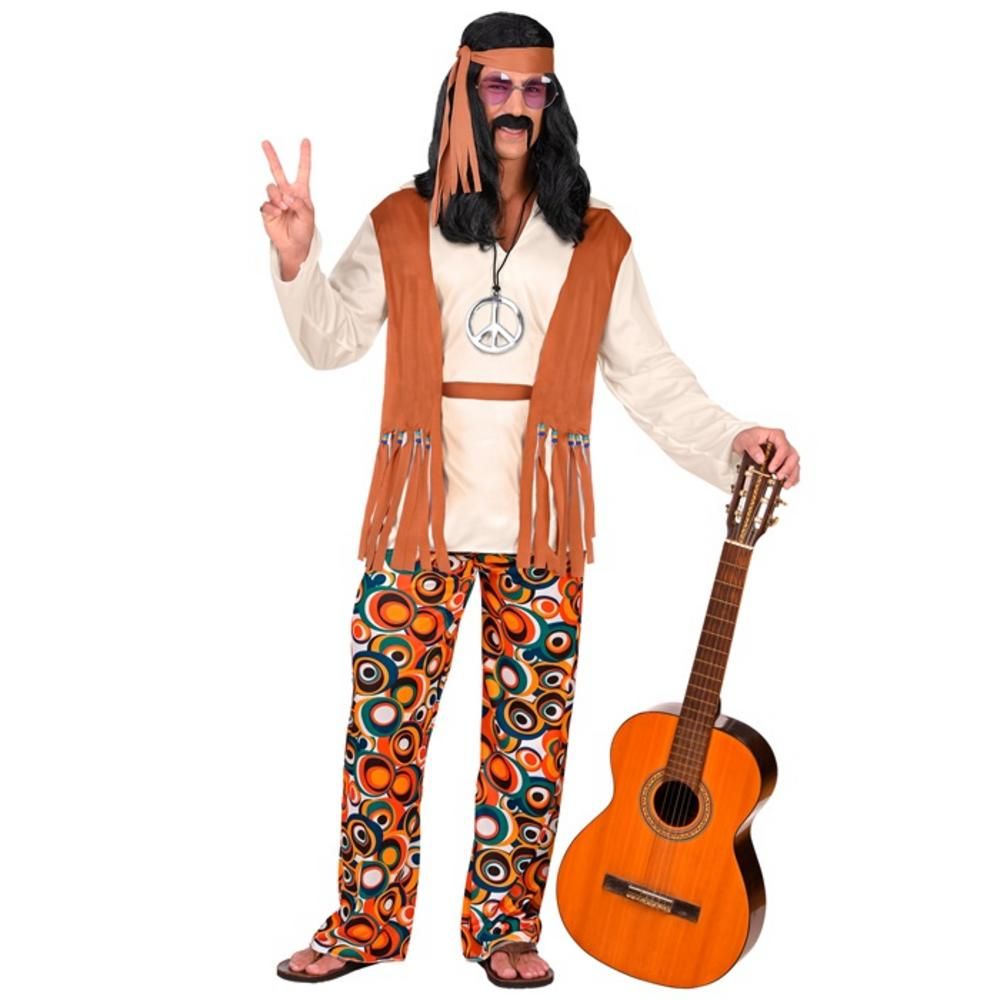 HIPPIE (shirt with vest, pants, belt, headband)