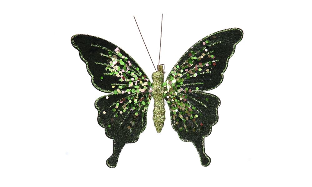 12/240-15cm Green butterfly