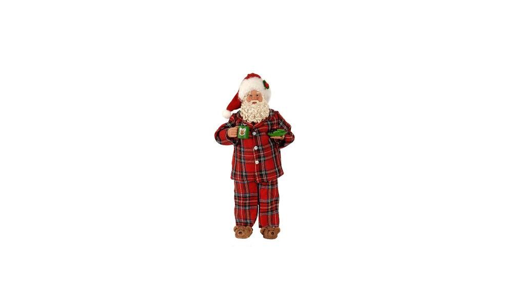 3/12 - 27,50CM Standing Santa Claus wearing pyjama