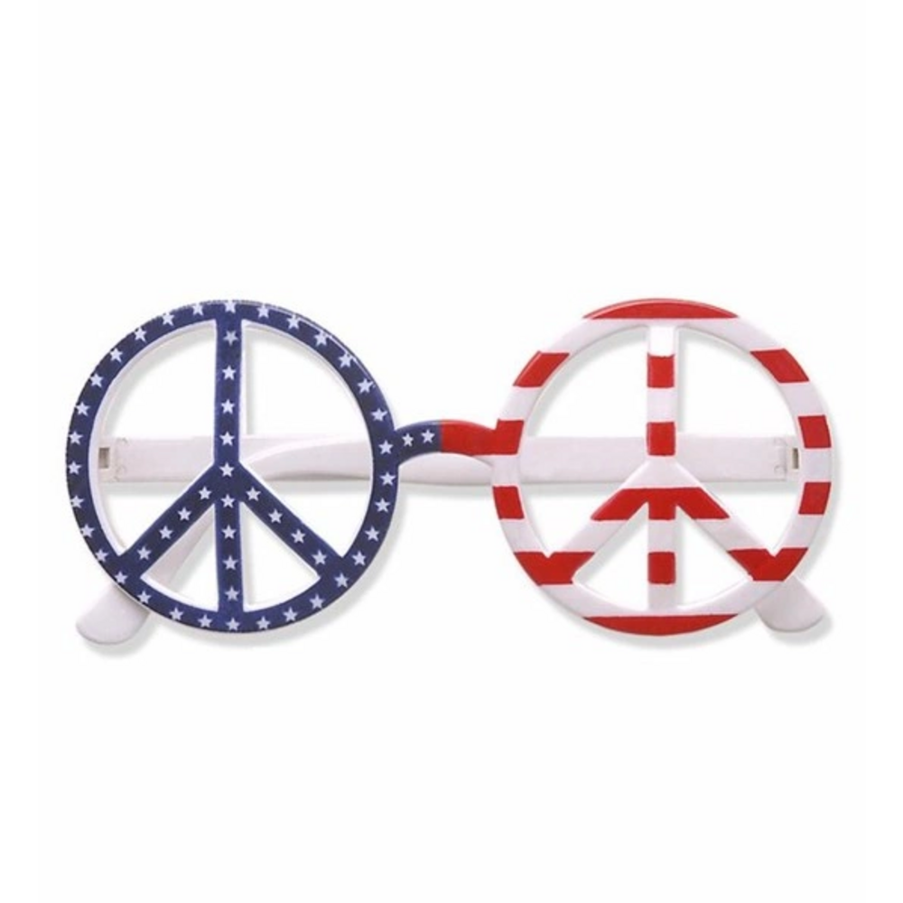 LOVE & PEACE GLASSES USA flag