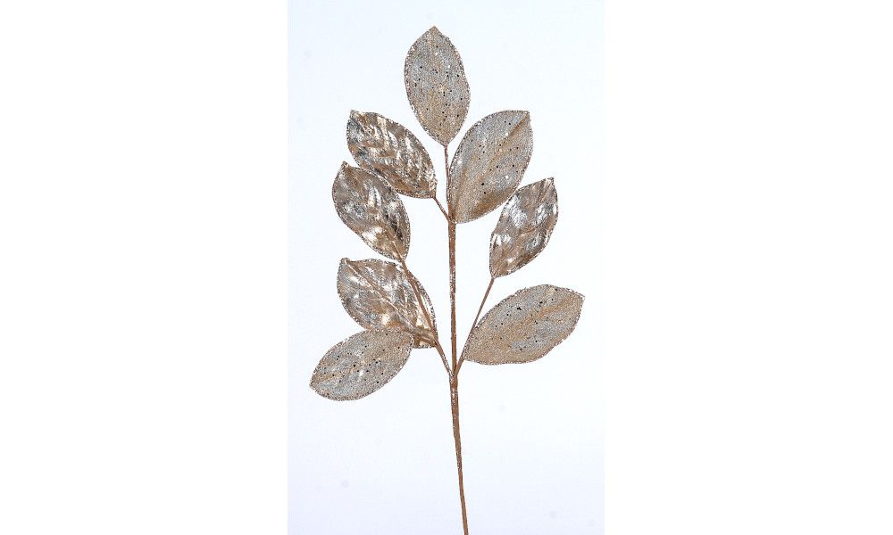 12/144-71cm Gold branch w/leaves