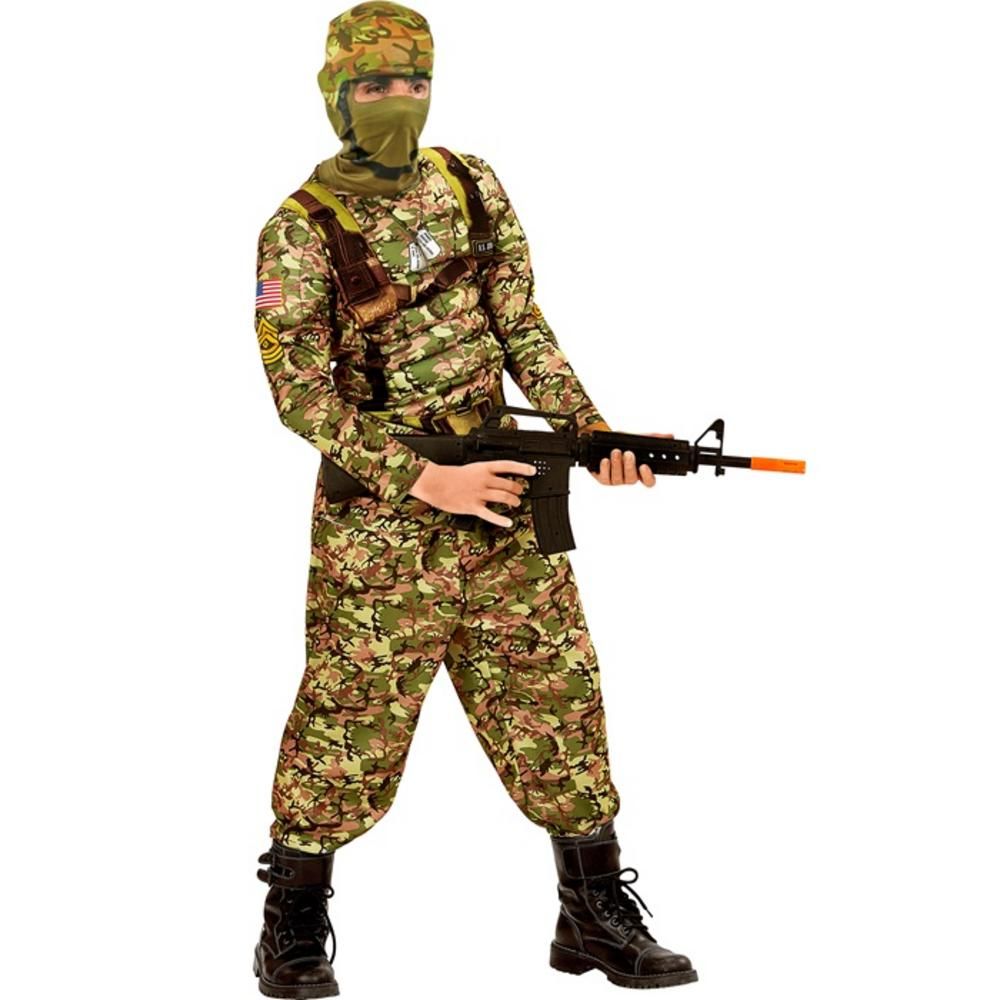 COMBAT SOLDIER (muscle shirt, pants, hooded mask)
