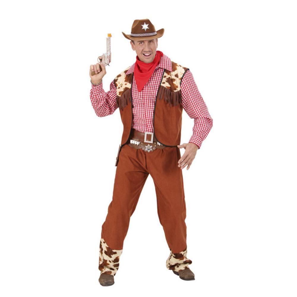 COWBOY (shirt, vest, pants, belt, bandana) (L)
