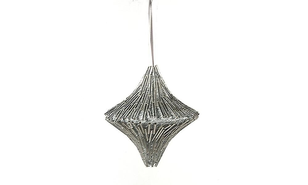 ONION HANGING ORNAMENT 11*11cm SILVER