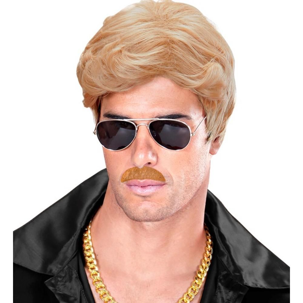 BLOND MOUSTACHE  adhesive - 6 styles ass.