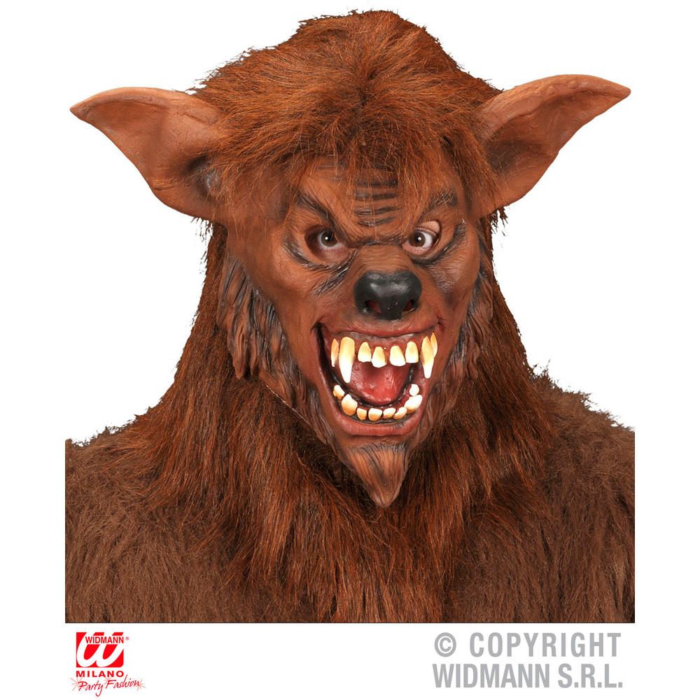 WEREWOLF MASK WITH PLUSH FUR