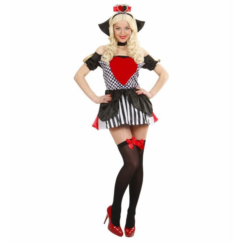 QUEEN OF HEARTS  (dress, choker with collar, headpiece)
