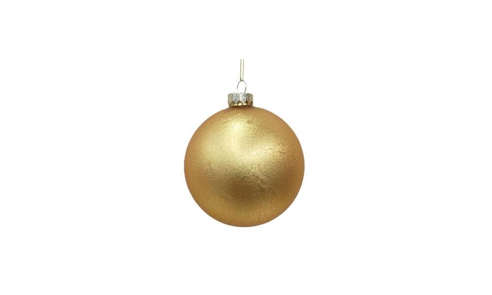 12/36 - 10CM Gold Glass Ball