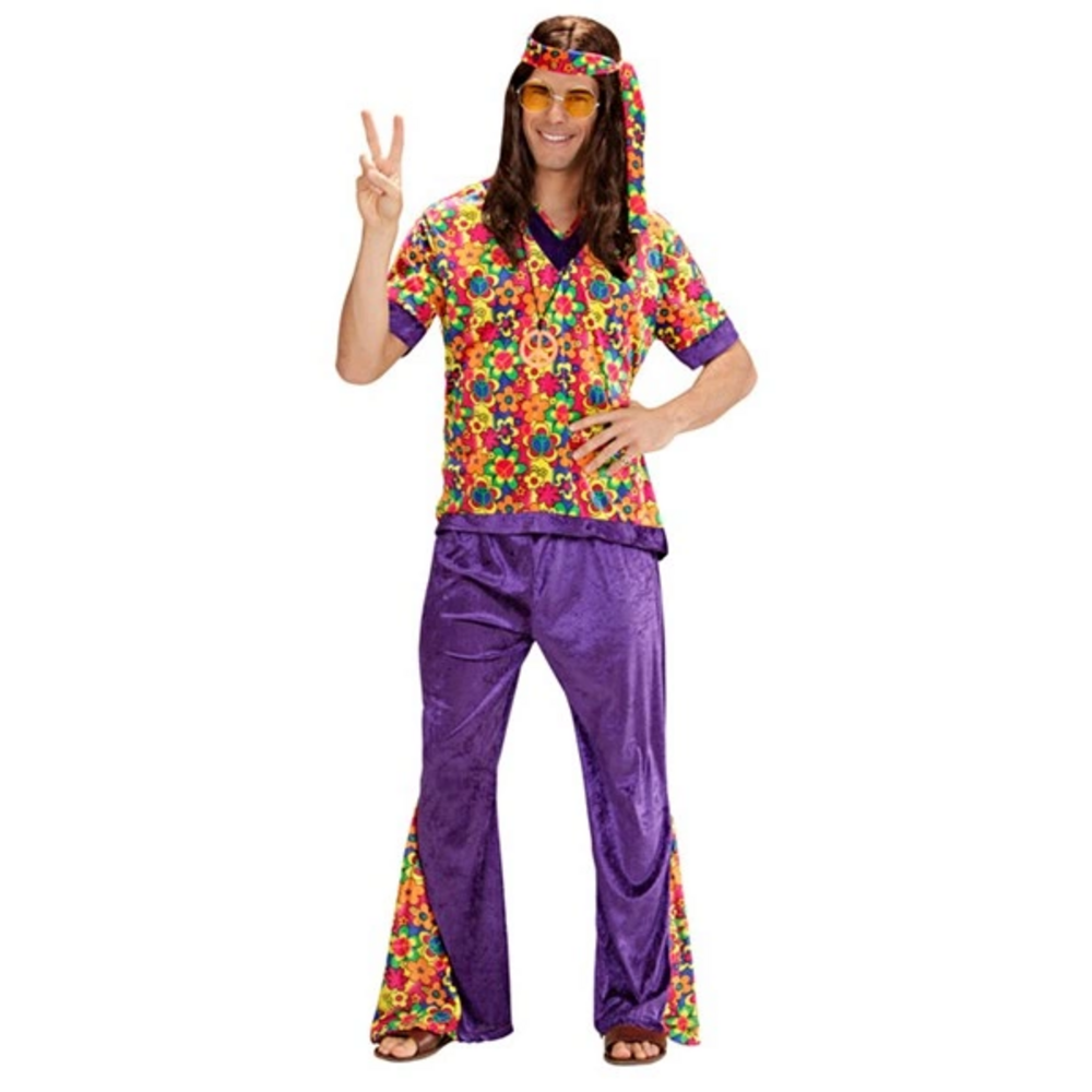 HIPPIE DUDE  velvet (shirt, pants, headband)