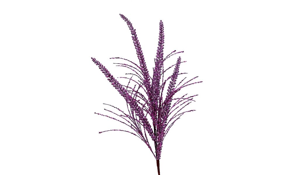 6/120-85cm Purple glittered branch