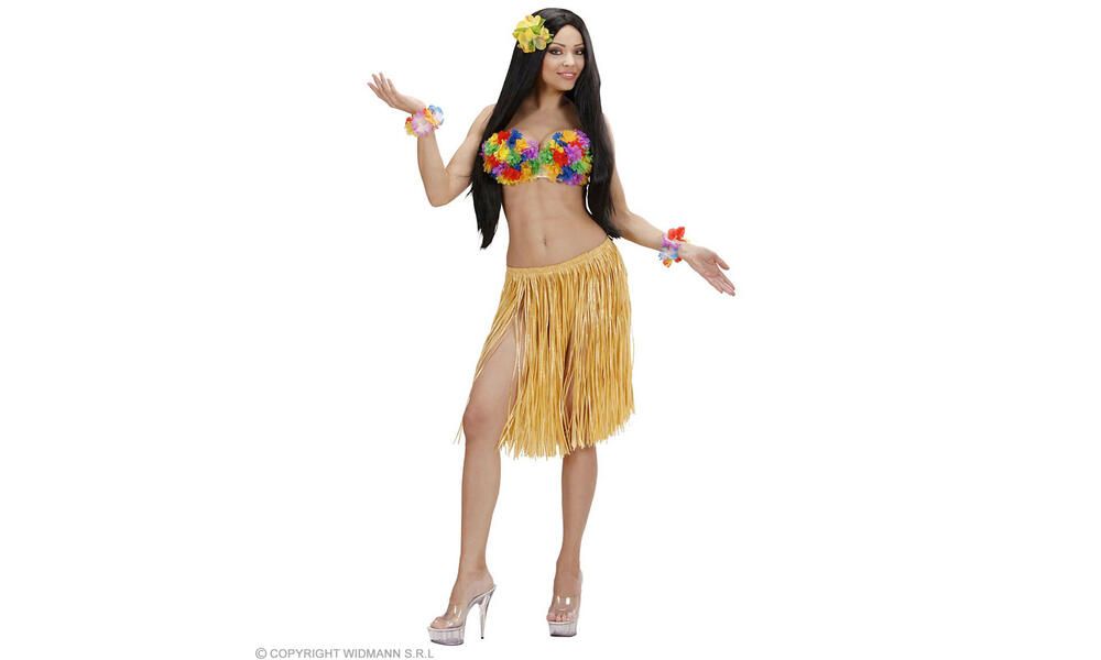 STRAW HULA SKIRT abt. 55 cm