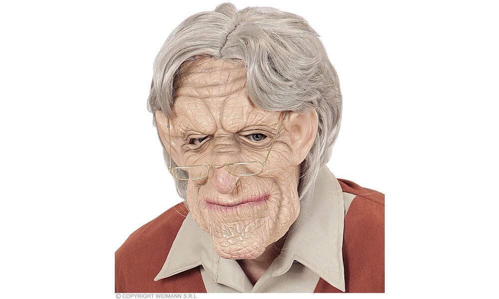 OLD MAN MASK WITH WIG