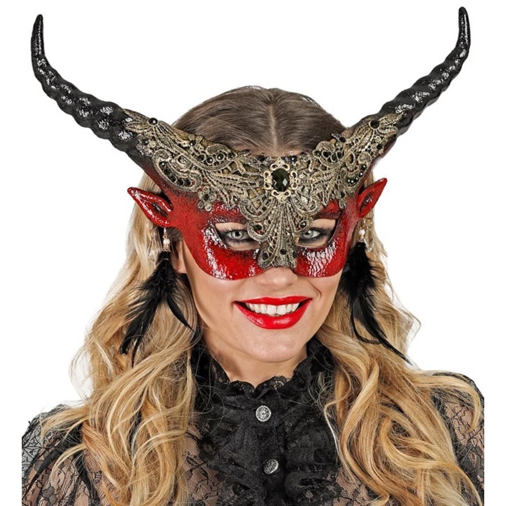 THEATRICAL RED DEVIL EYEMASK