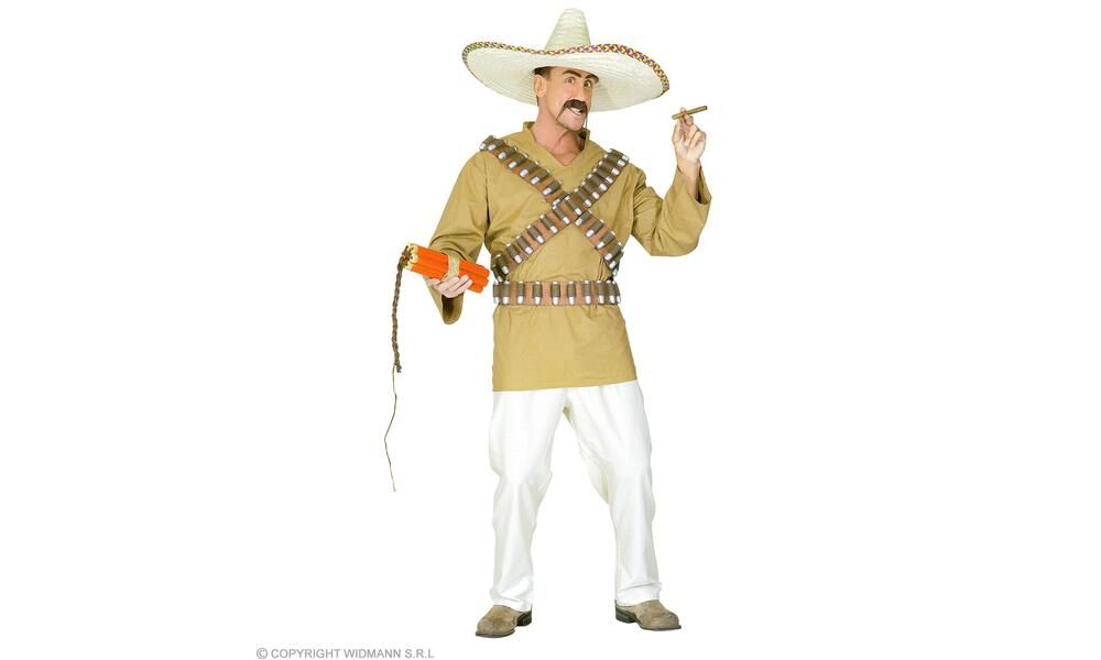 MEXICAN (coat with bullet belts, pants, bullet belt)