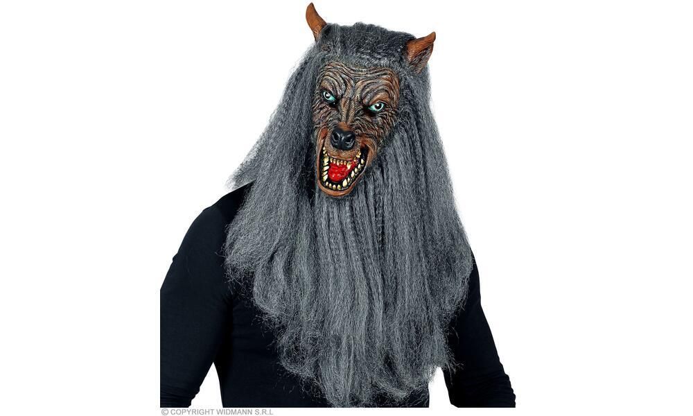 WEREWOLF FULL HEAD MASK WITH FUR