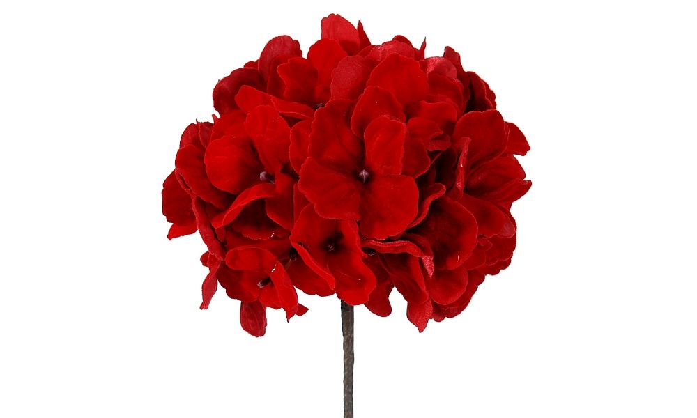 12/72-25CM Red Hydrangea Pick