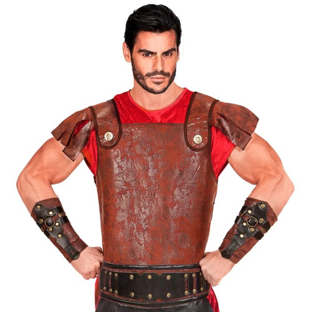 LEATHER LOOK ROMAN/GREEK ARM GUARDS