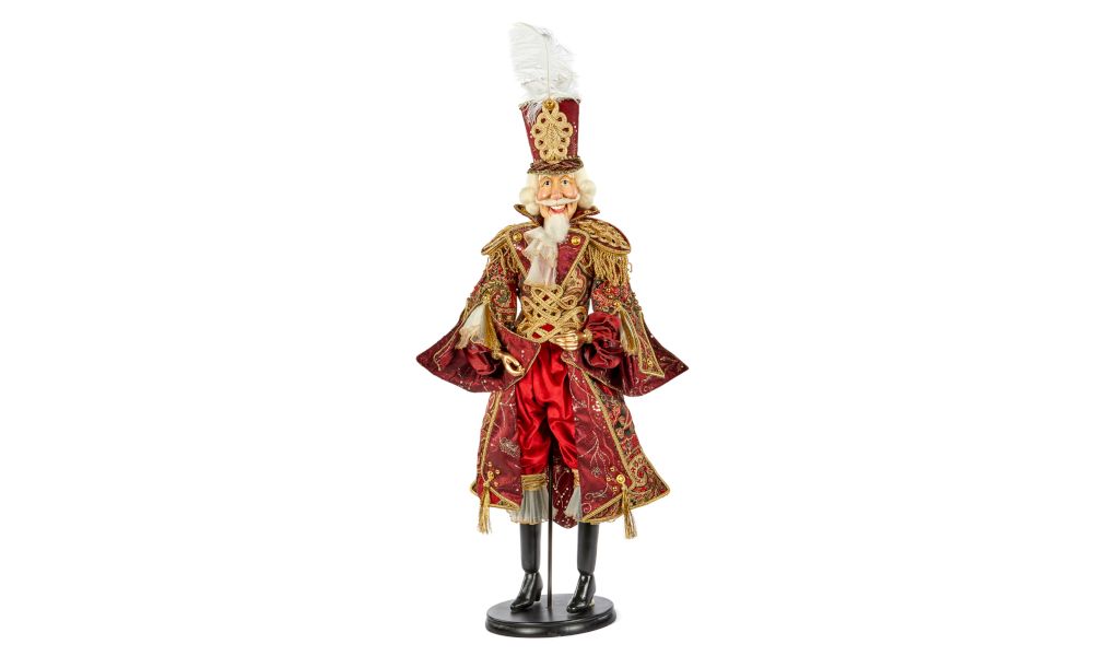 CLASS.NUTCRACKER DOLL W/STAND BURG 89CM