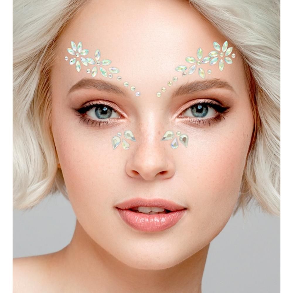 FACE JEWELS FLOWERS