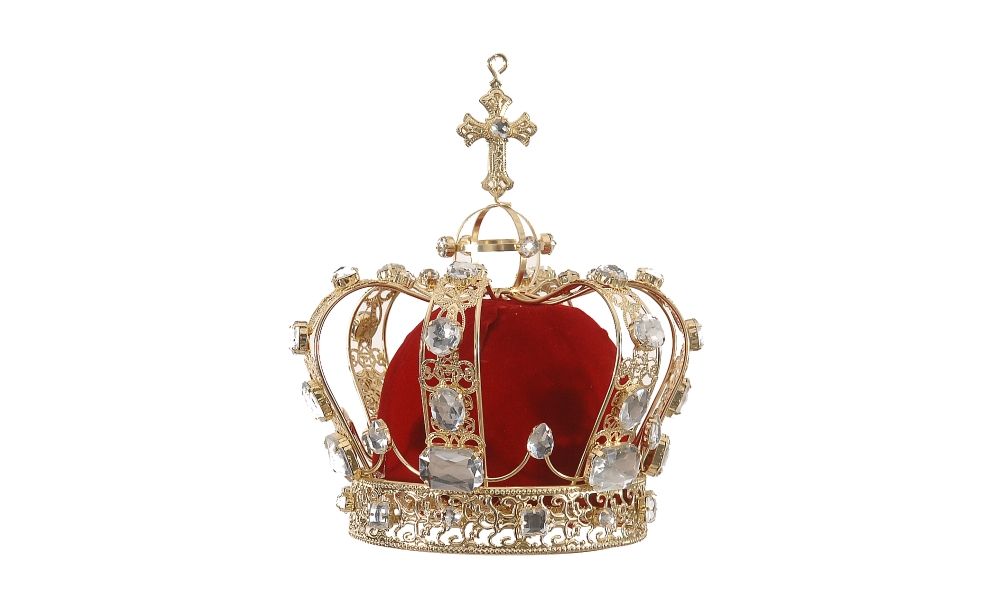 2/8-21CM Burgundy w/ Gold Crown