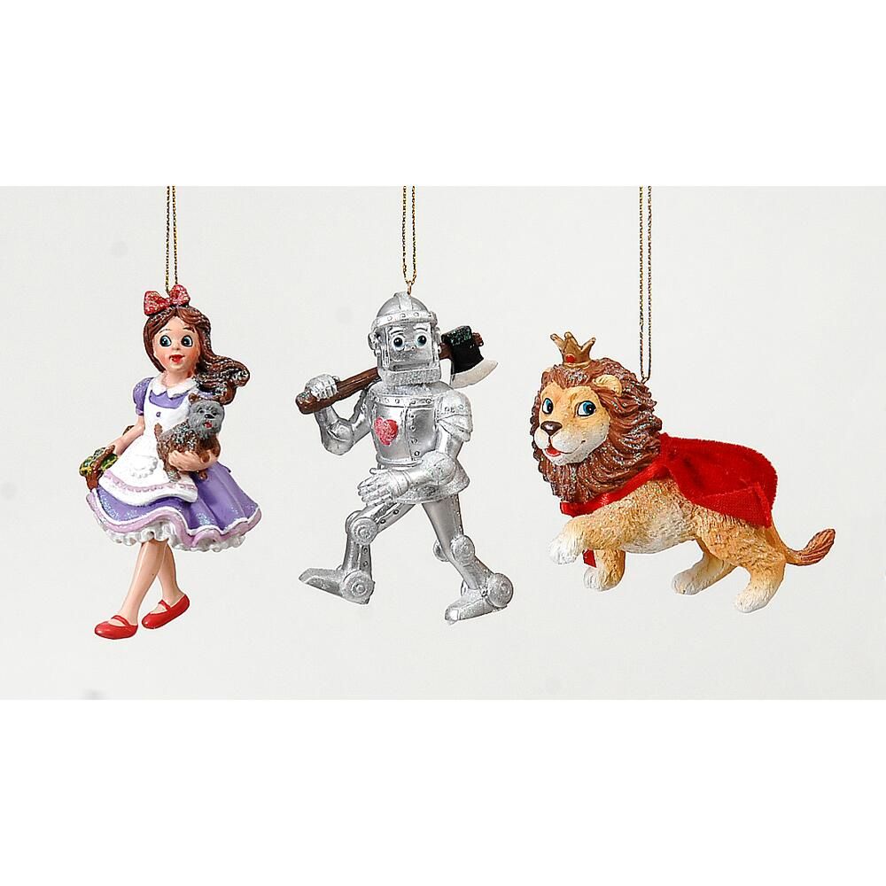 Polyresin Wizard of Oz ornaments 10cm