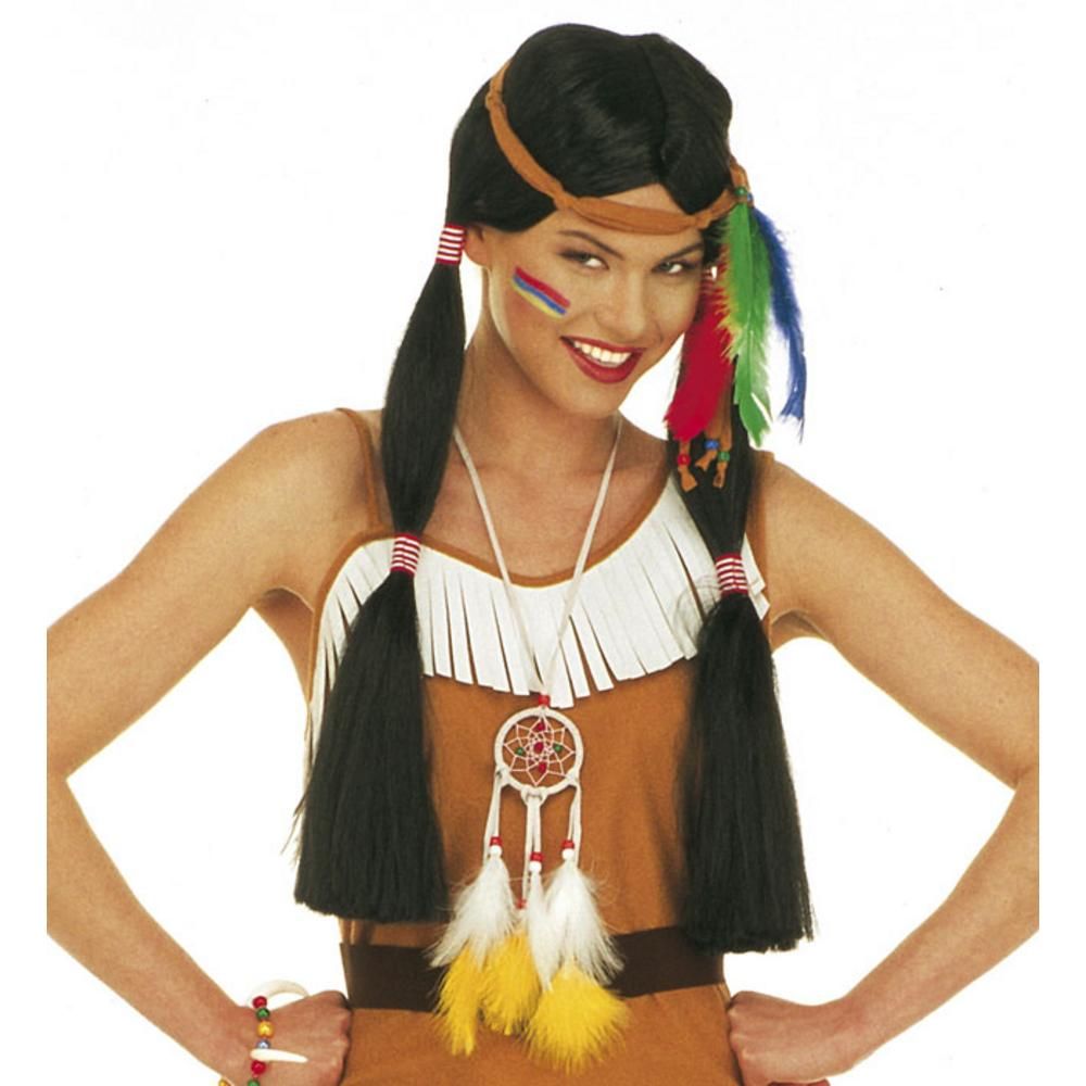 FEATHERED DREAMCATCHER NECKLACE 6 colors ass.